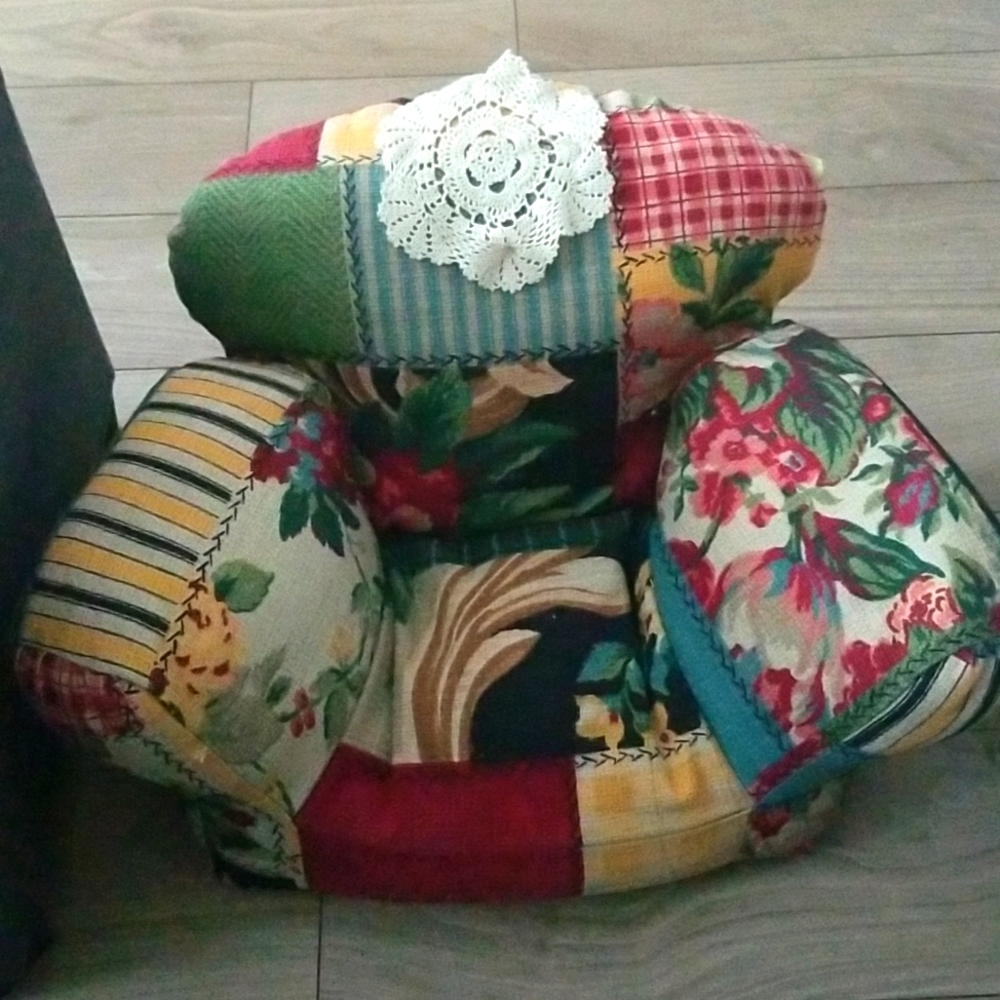 Kristine Ann's Vintage 1992 Doll Chair Overstuffed